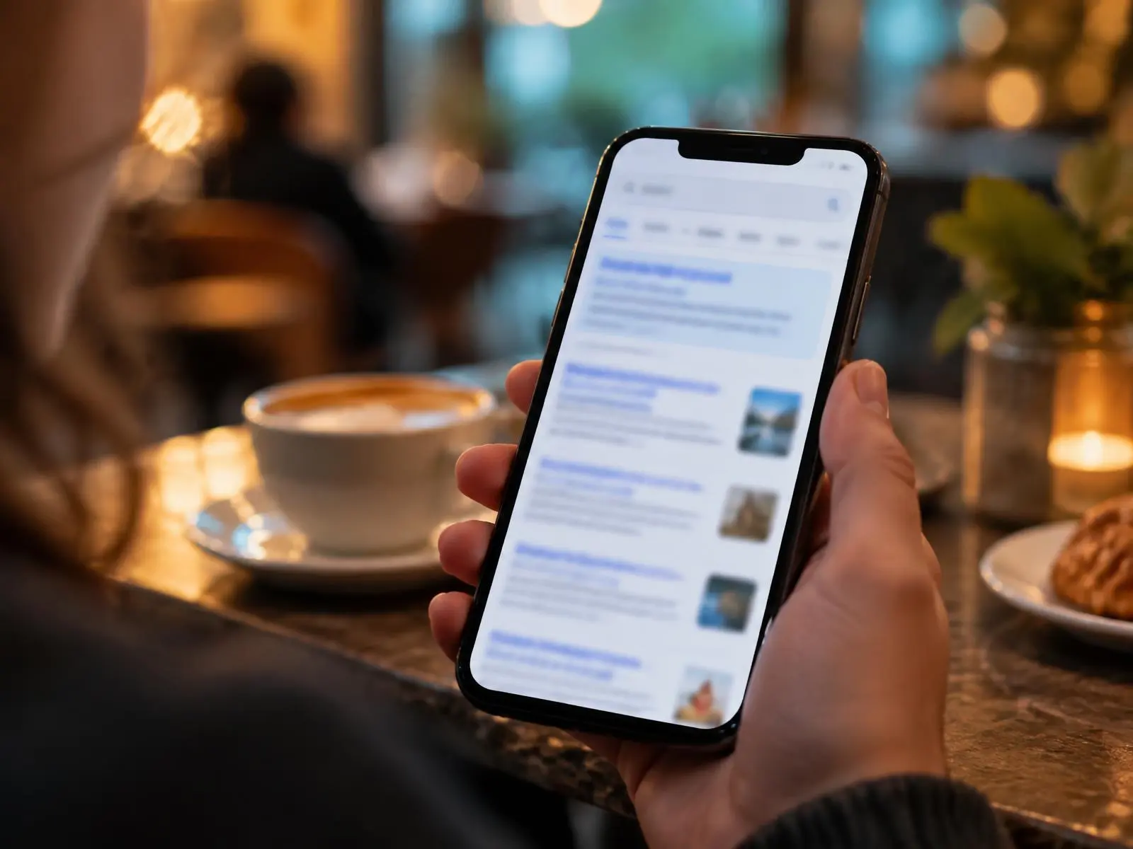 SEO optimizacija sajta — prvi rezultat pretrage na telefonu